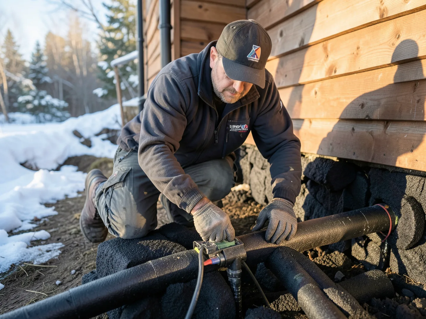 Installing Self Regulating Pipe Heat Cable - Pollock Pines Plumbing