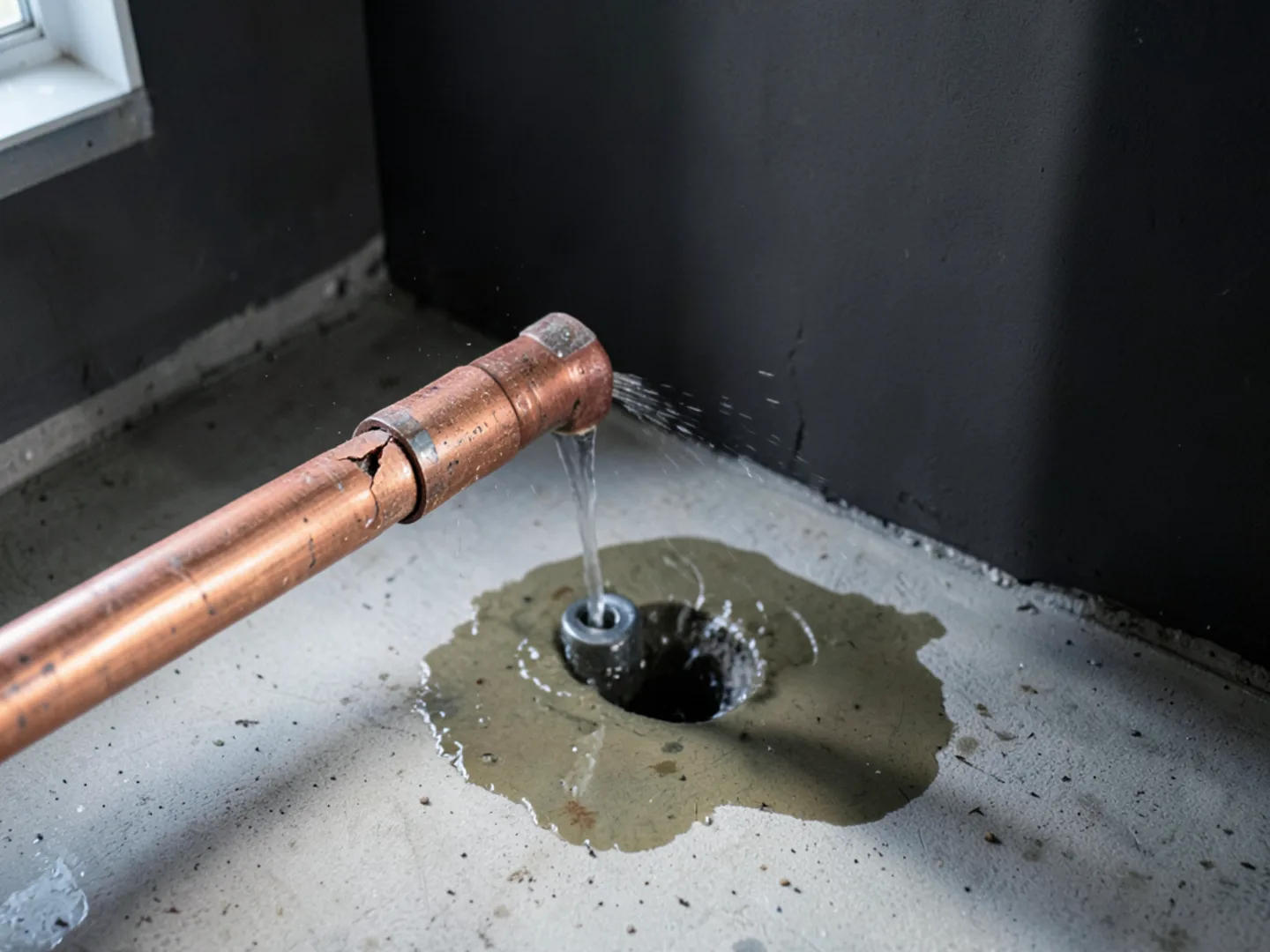 Flooded Utility Room Active Pipe Leak - Emergency Plumbing