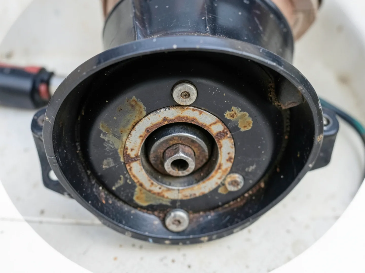 Corroded Leaking Garbage Disposal Housing Crack - Garbage Disposal Repair