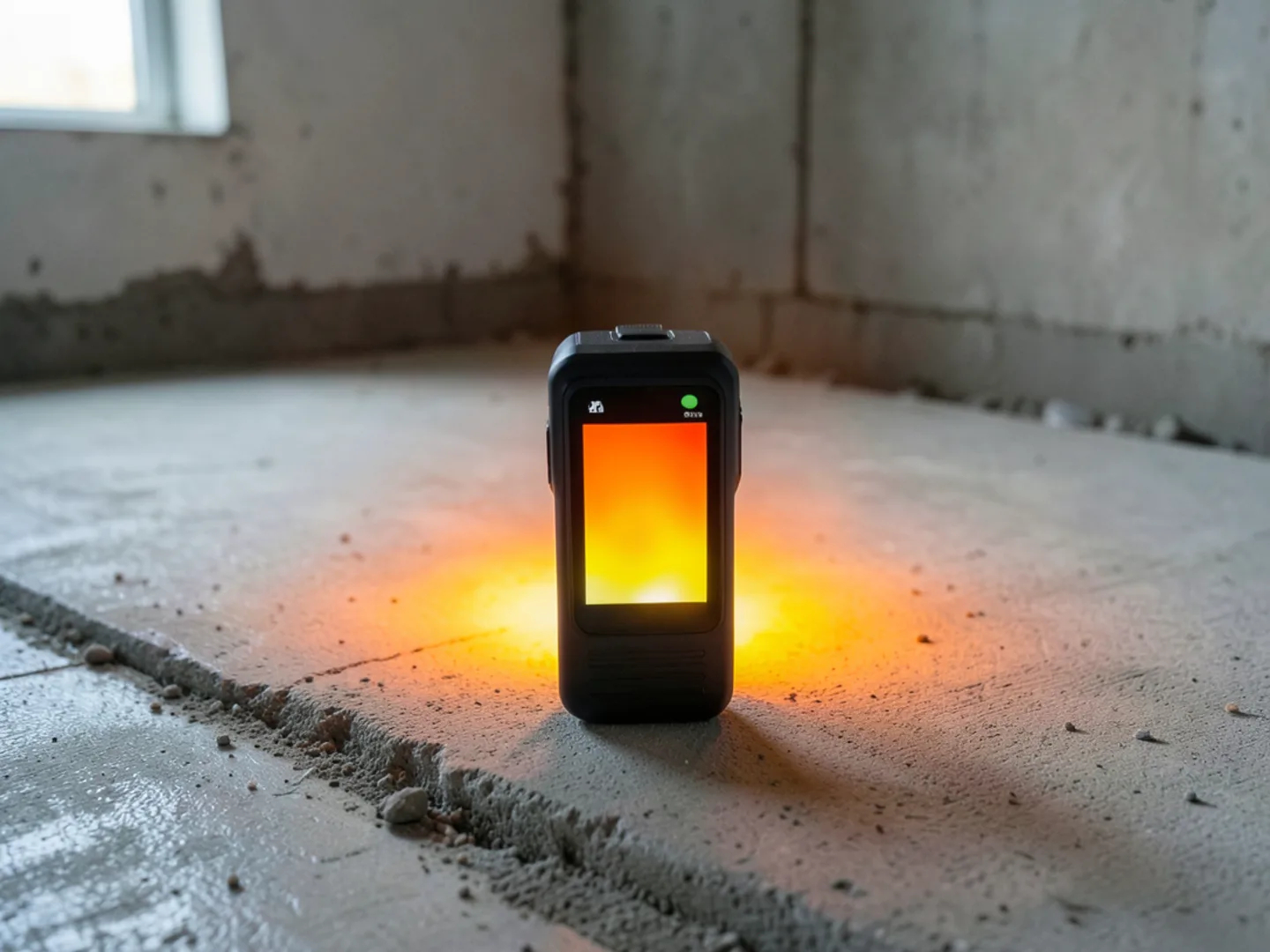 Thermal Imaging Showing Slab Leak - Leak Detection