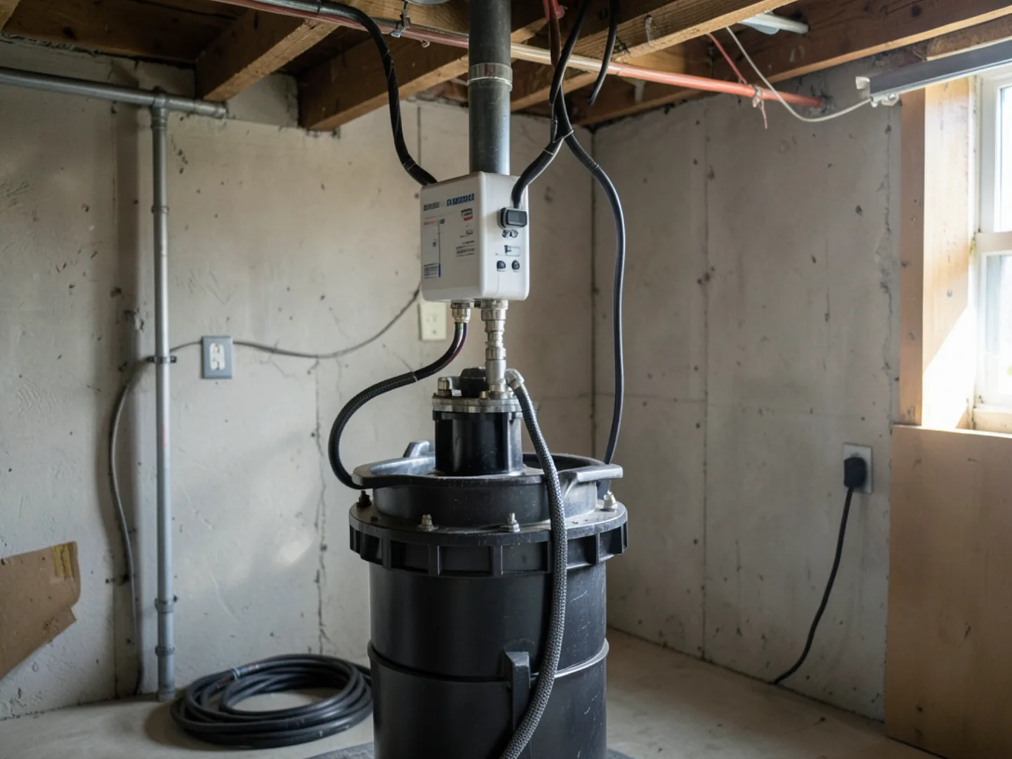 Battery Backup Auxiliary Pump System Wiring - Sump Pump Installation