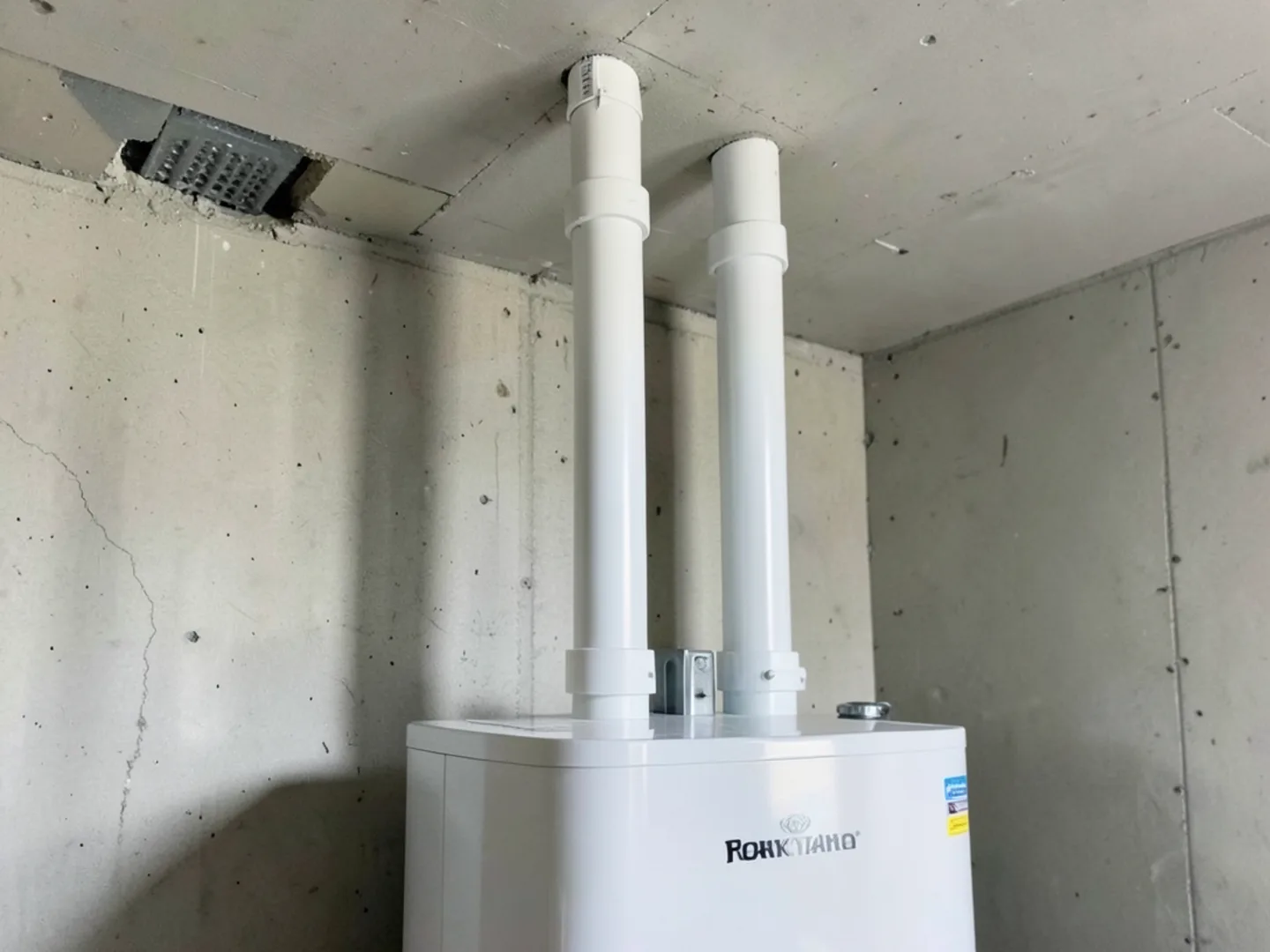 Condensing Tankless Dual Pipe Pvc Venting - Tankless Water Heater Installation